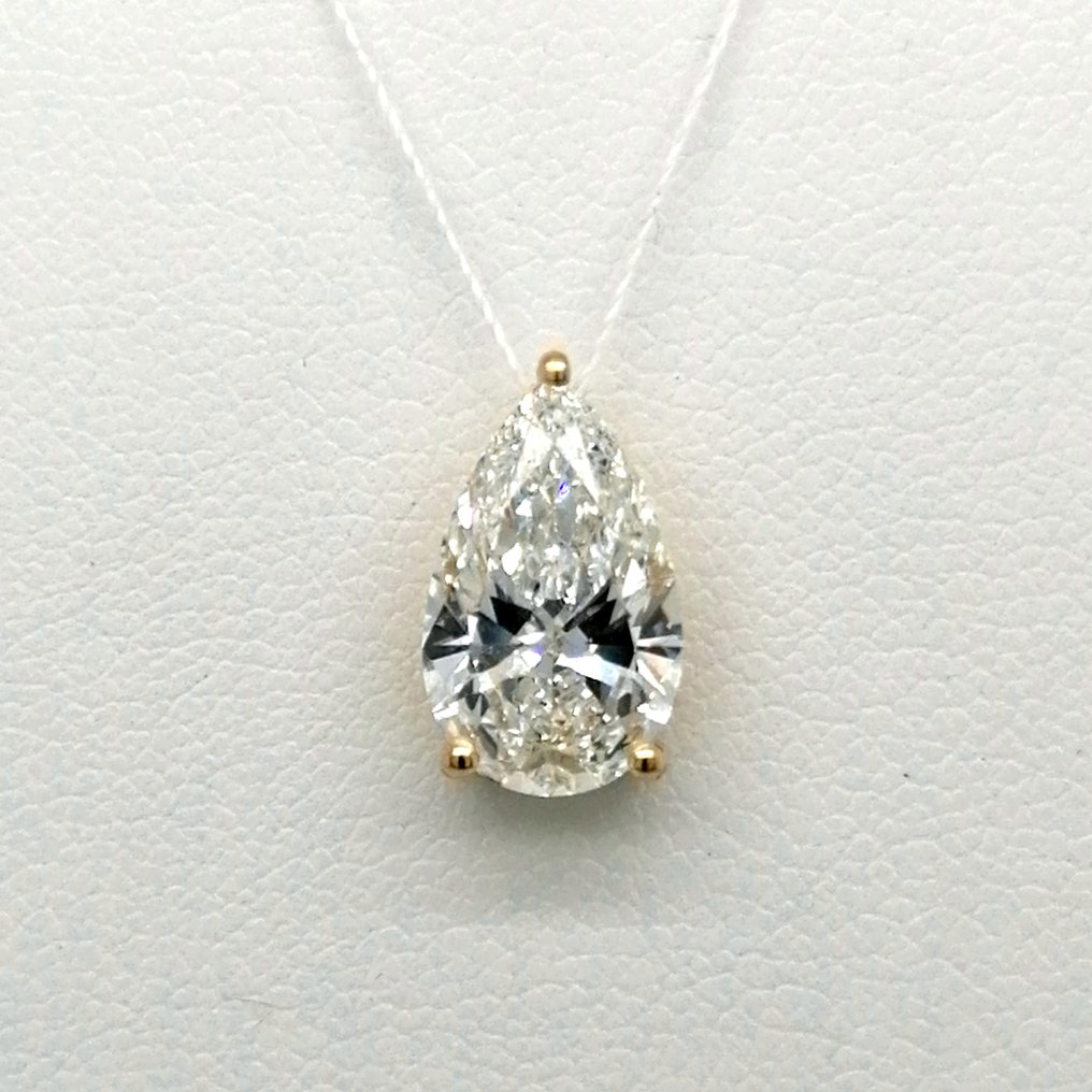 Ei pohjahintaa - Riipus - 18 kt. Keltakulta - 2.56ct. tw. Timantti (Laboratoriossa kasvatettu) #2.1