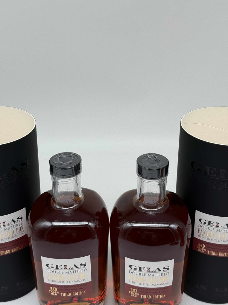 Gélas 10 years old - Double Matured Panama Old Ron - third Edition - 70cl - 2 bottiglie #2.1