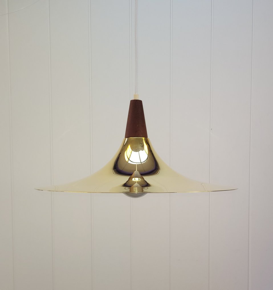 吸顶灯 - 吊灯郁金香灯 - 金属, 柚木 #1.0