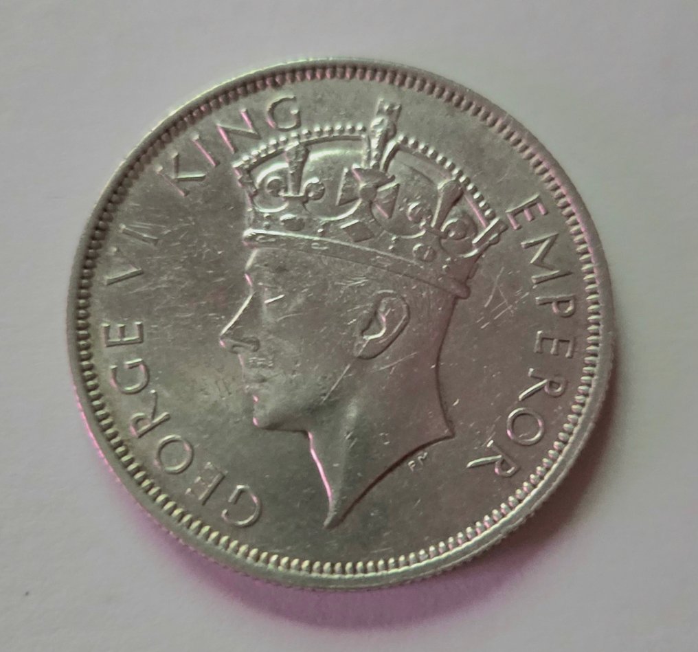 Rhodesie du Sud. George VI. 1/2 Crown 1937 (Sans prix de réserve) #2.1