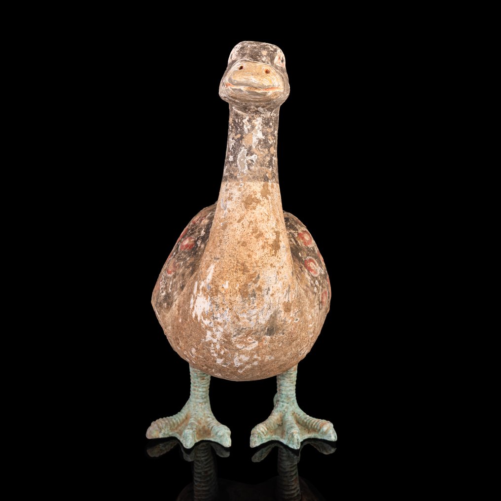 Αρχαία Κινέζικη, δυναστεία των Han Πήλινο ανάγλυφο με χήνα (χωρίς τιμή ασφαλείας) #1.0