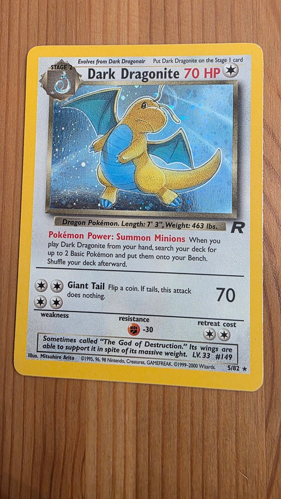 Pokémon - 1 Card - Dark Dragonite 5/85 - WOTC - Team Rocket #3.2