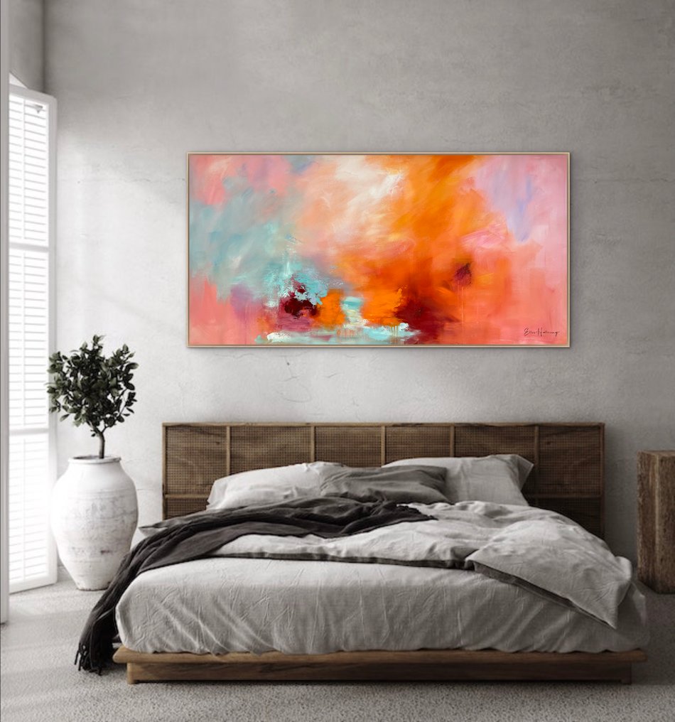 Ellis Hollering - Blushing Skies II - XL abstract #1.0