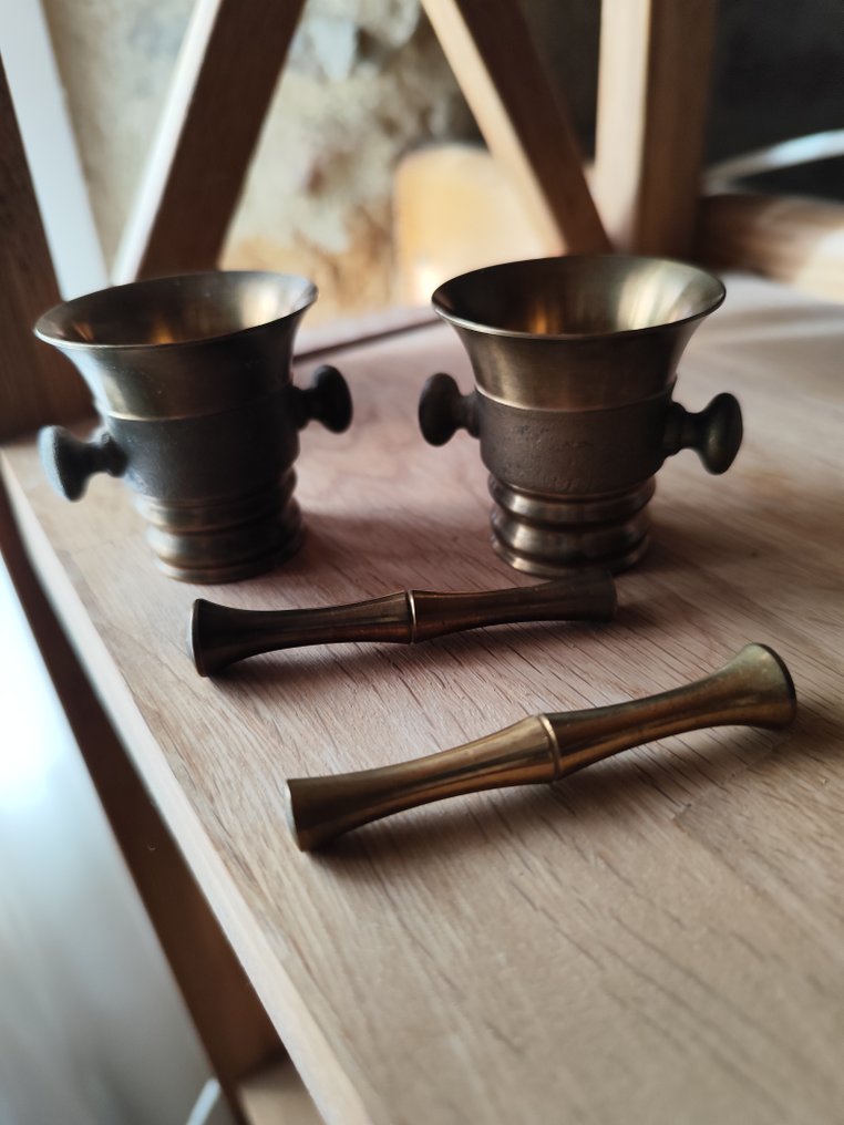 Mortel - Mässing - Vintage mässing mini mortel #1.0