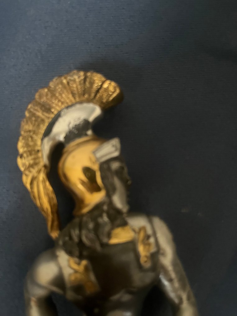 雕像 - Giuseppe Vasari (1934-2005) - Spartaan - 镀金青铜, 镀银青铜 #2.1
