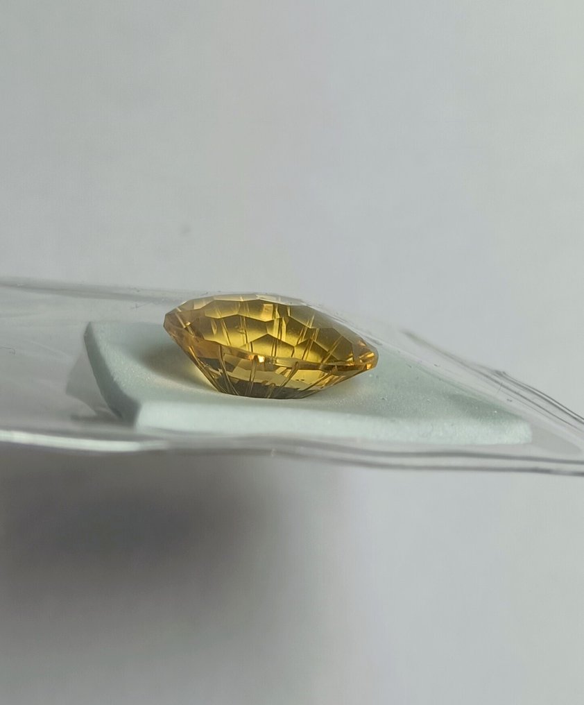 1 pcs  Κίτρινο, Καφέ Κιτρίνης  - 12.27 ct - Instituto Gemólogico Español (IGE) #1.0