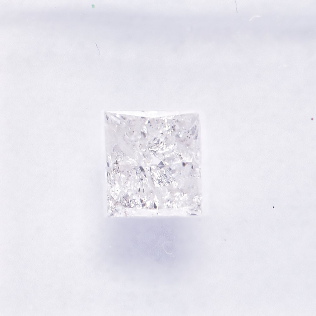 Sem preço de reserva - 1 pcs Diamante  (Natural)  - 0.46 ct - Retângulo - F - I3 - International Gemological Institute (IGI) - VG #3.2