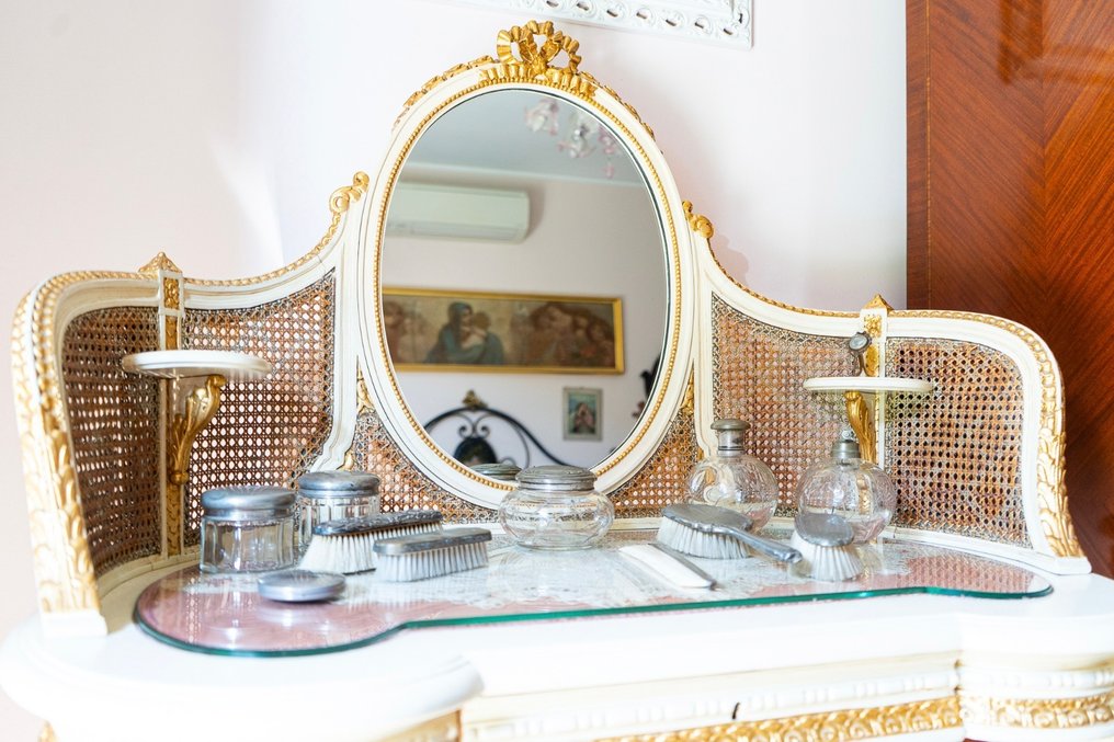 WC-készlet (12) - Fa, Üveg, Aranyozott - Toilette Pethenause #3.2