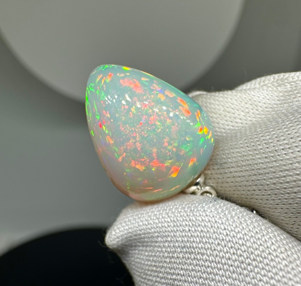 Opal Cabochon - Height: 24 mm - Width: 12 mm- 1.46 g - (1) #3.2