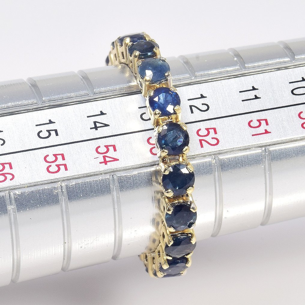 Ingen mindstepris - Ring - 14 karat Gulguld - 2.22ct. tw. Safir - GFCO-certifikat #4.3