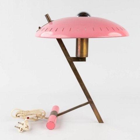 Philips - Louis Kalff - Schreibtischlampe - Messing, Metall - UFO ‘Z’ Lampe #1.0