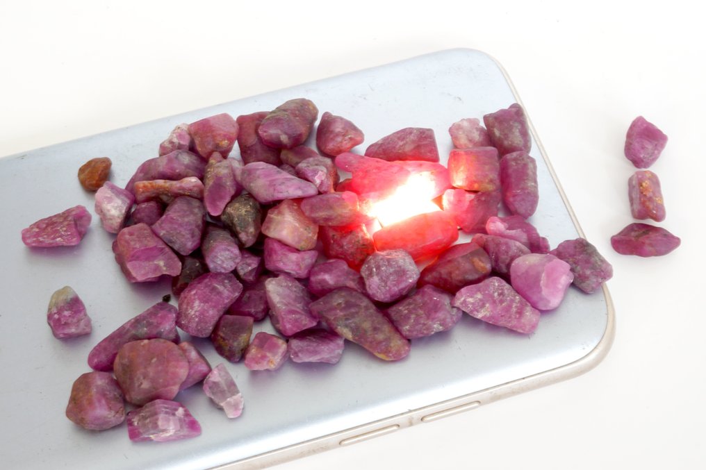 Ruby 309克拉未处理的原石红宝石晶体- 61.84 g #3.2