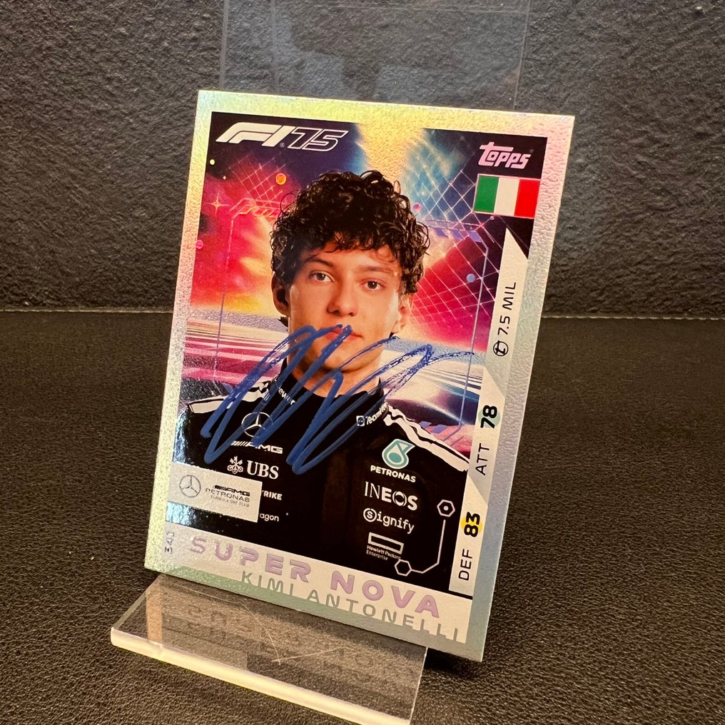 梅 赛 德 斯 - Topps 341 Super Nova Signed - Andrea Kimi Antonelli - 2025 - 交易卡片  #2.1