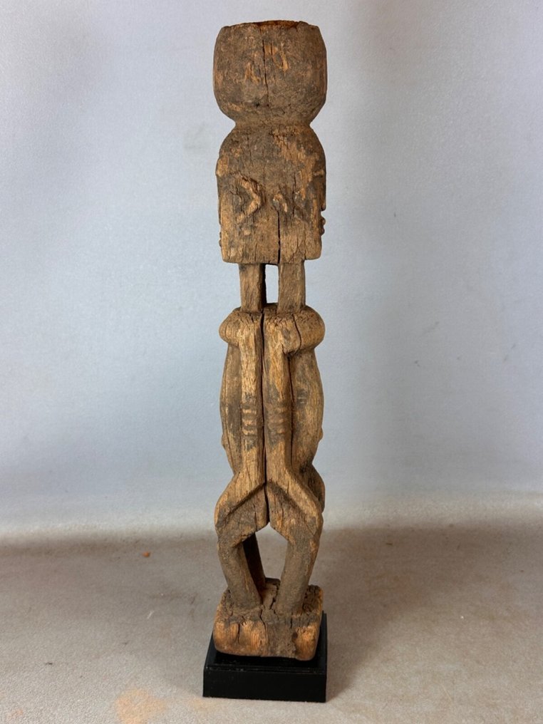 非常古老的非洲DOUBLE Dogon雕塑 - 马里。 #4.3