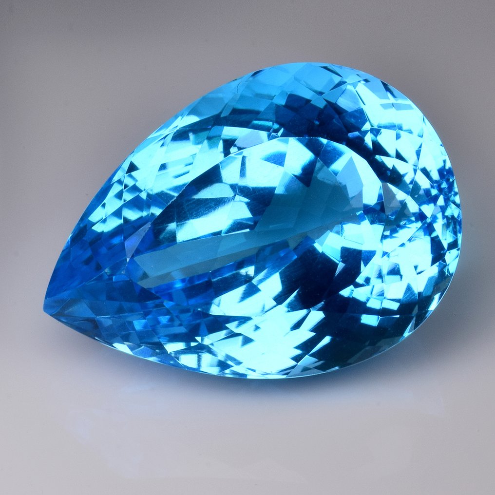 沒有保留價 - 1 pcs  藍色 黃玉  - 49.73 ct - 國際有色寶石協會 (ICA GemLab) - 瑞士蓝拓帕斯 #1.0