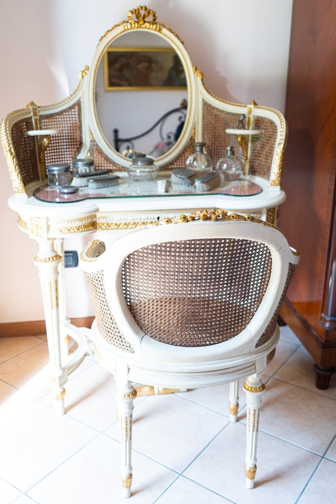 WC-készlet (12) - Fa, Üveg, Aranyozott - Toilette Pethenause #4.3