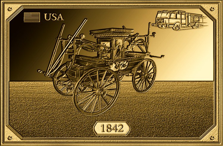 10 x 1/1000 troy oz - Gold .999 - Fire Brigade Internaticional Coins Set I (w/ Display Case & Coa) #4.3