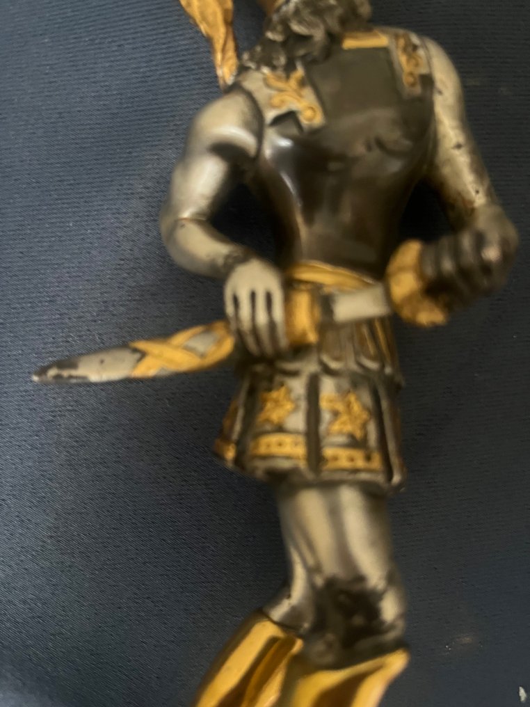 雕像 - Giuseppe Vasari (1934-2005) - Spartaan - 镀金青铜, 镀银青铜 #3.2