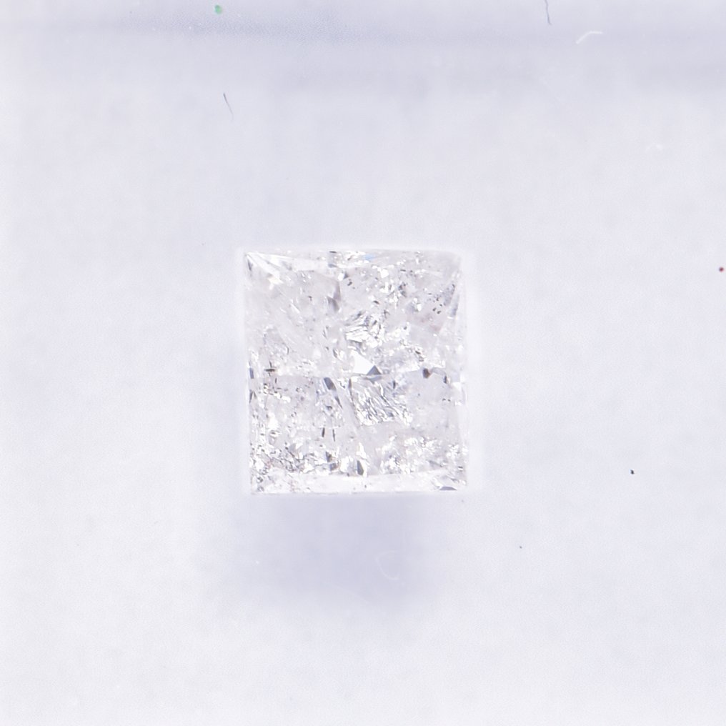 Sem preço de reserva - 1 pcs Diamante  (Natural)  - 0.46 ct - Retângulo - F - I3 - International Gemological Institute (IGI) - VG #2.1