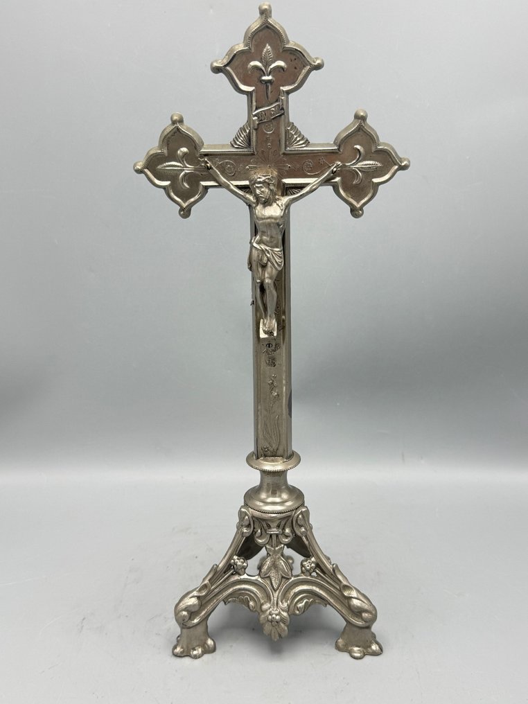 Σταυρός - Μέταλλο - 1910-1920 - Μεταλλικό σταυρό - 40,5 εκ. #1.0