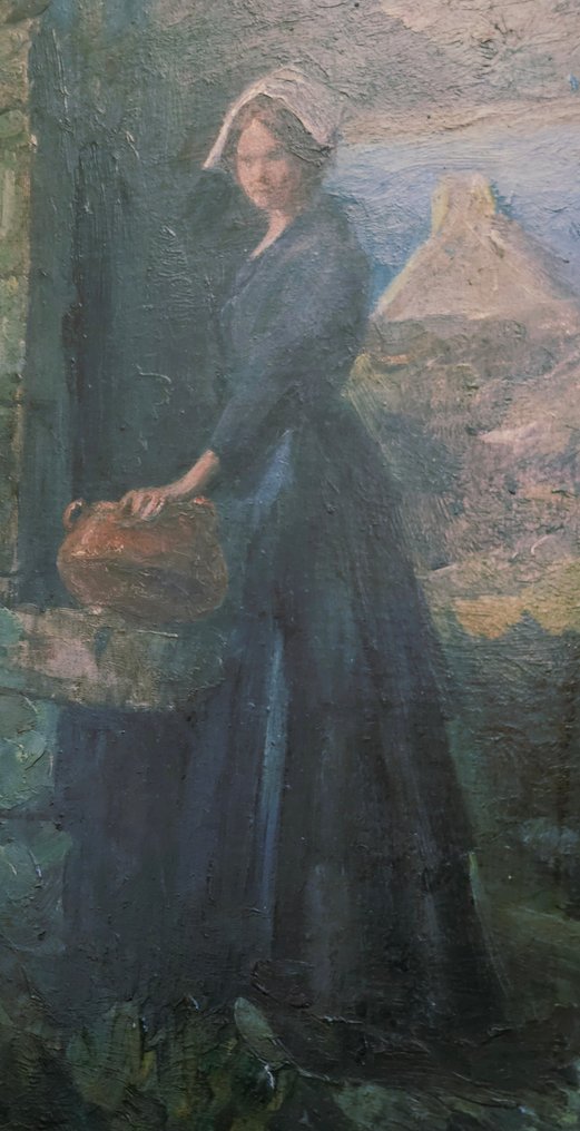 Eugène Broerman (1860-1932) - Jeune Bretonne à la Source #2.1