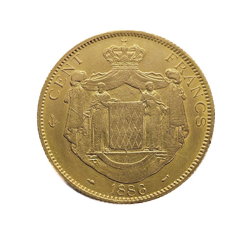 Monaco. 100 Francs 1886-A Charles III #1.0