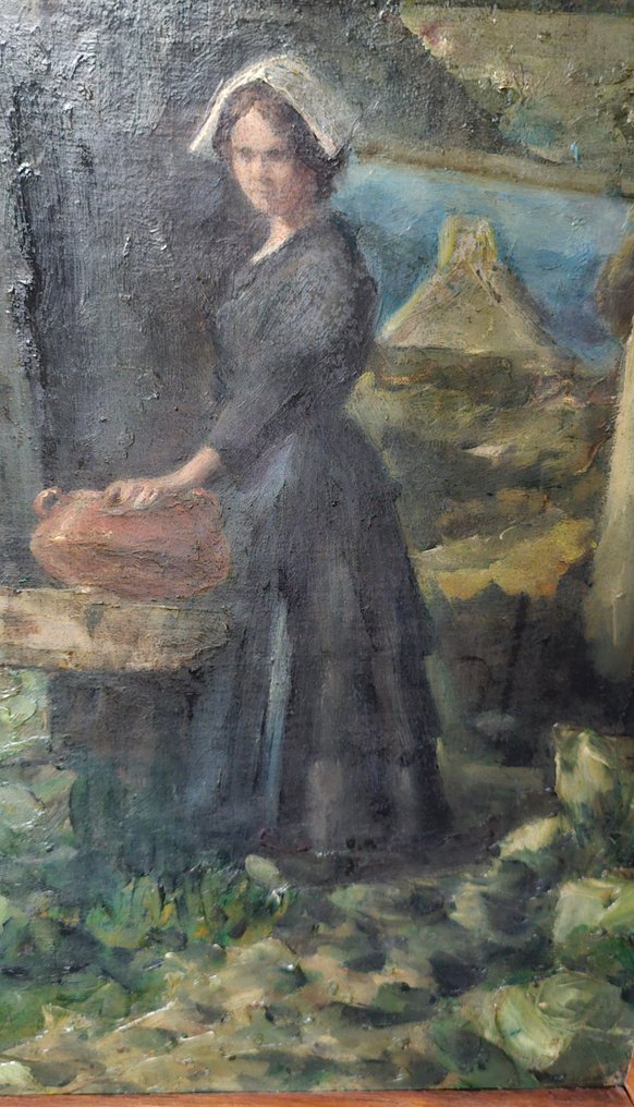 Eugène Broerman (1860-1932) - Jeune Bretonne à la Source #3.2