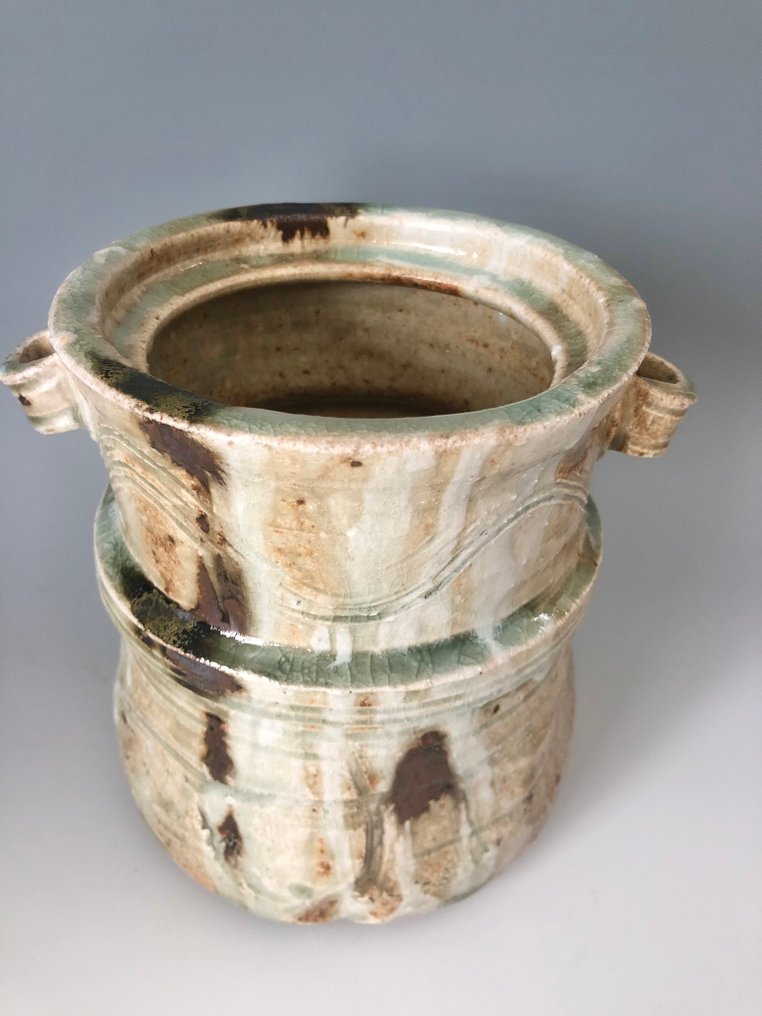 花瓶 - 石器 - 日本 - 美浓-伊贺水指  (没有保留价) #3.2