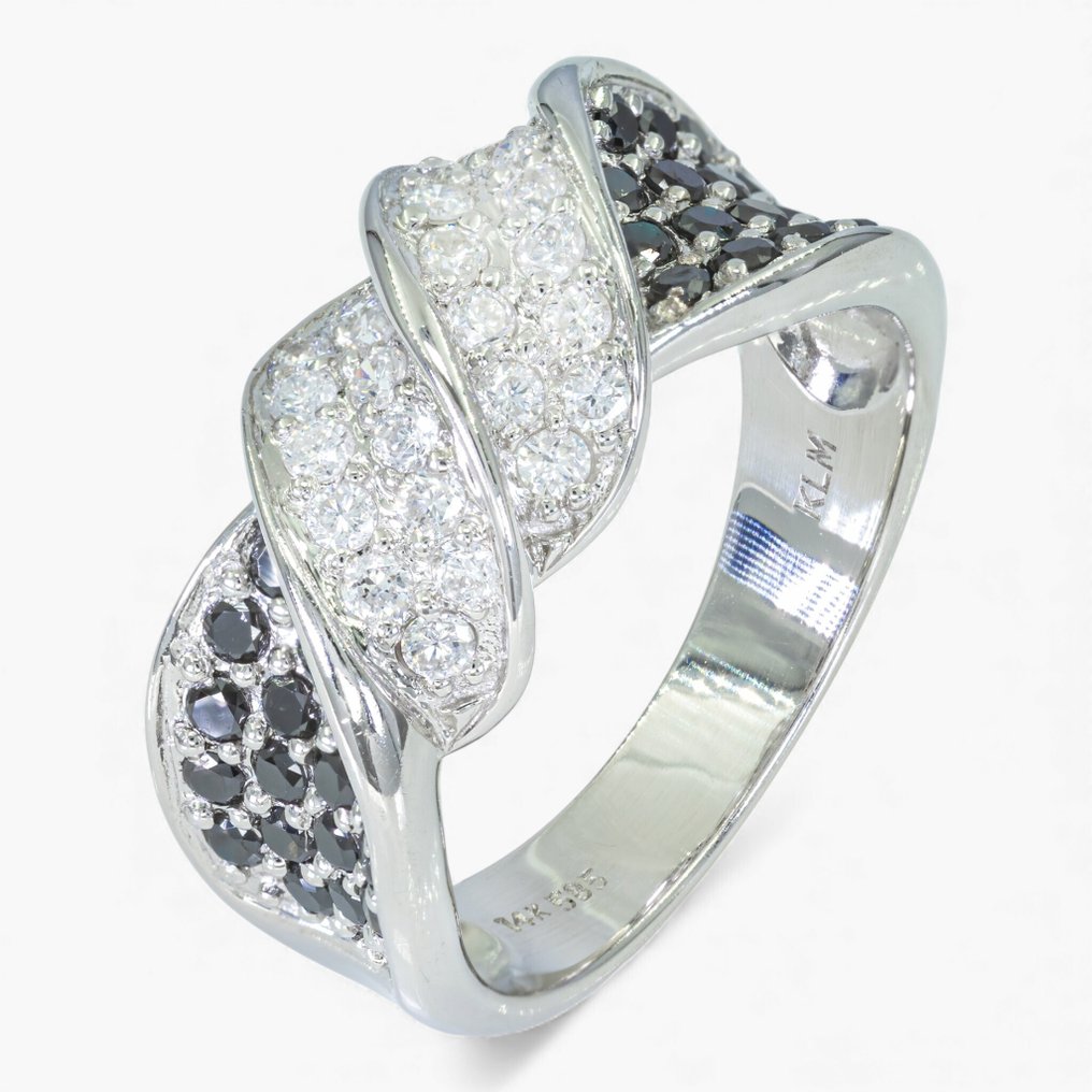 χωρίς τιμή ασφαλείας - Δαχτυλίδι - 14 καράτια Λευκός χρυσός, HRD -  0.50ct. tw. Διαμάντι (Φυσικό) #1.0