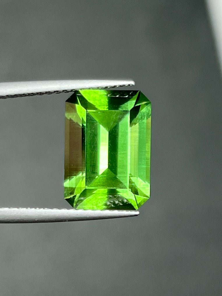 1 pcs  Verde Peridoto  - 12.12 ct - Antwerp Laboratory for Gemstone Testing (ALGT) #1.0