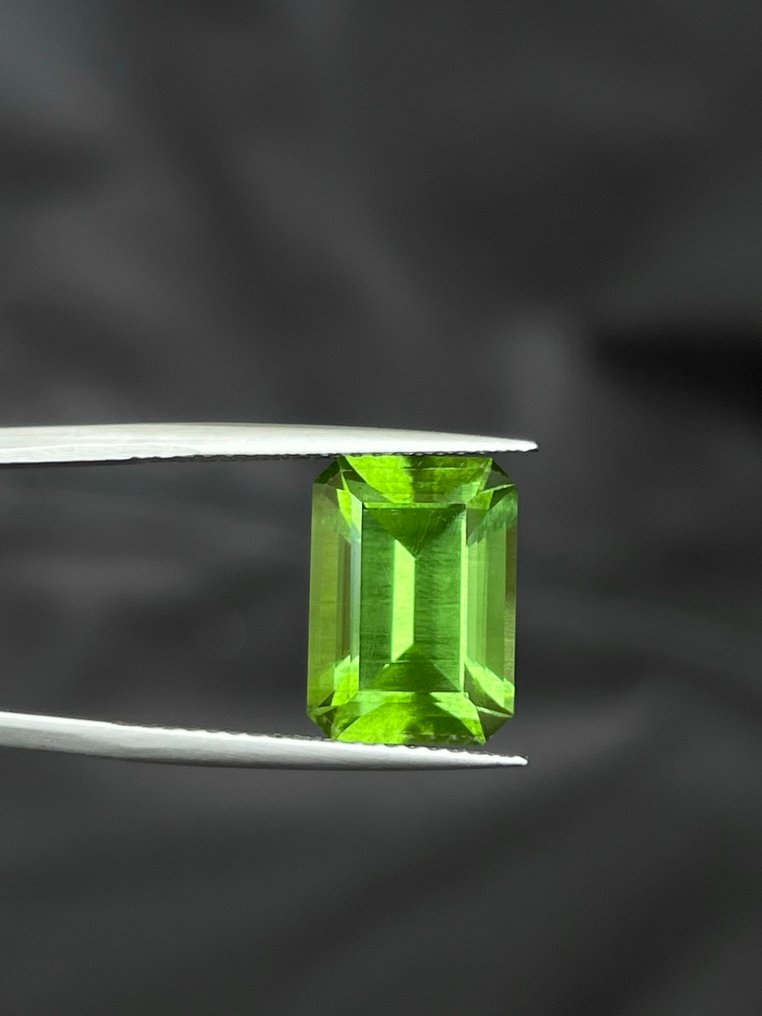 1 pcs  Verde Peridoto  - 12.12 ct - Antwerp Laboratory for Gemstone Testing (ALGT) #3.2