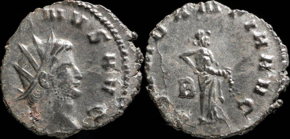 罗马帝国. 加利纳斯 （253-268）. Antoninianus ABVNDANTIA AVG  (没有保留价) #1.0