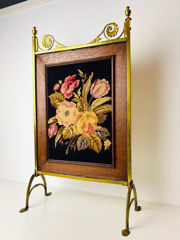 维多利亚时代 壁炉架 - 1900-1910 - 古董壁炉屏风  #1.0