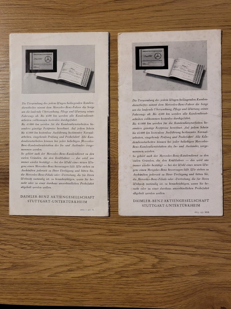 Mercedes Benz Typ 320 i 230 - Brochure - 1937 #1.0