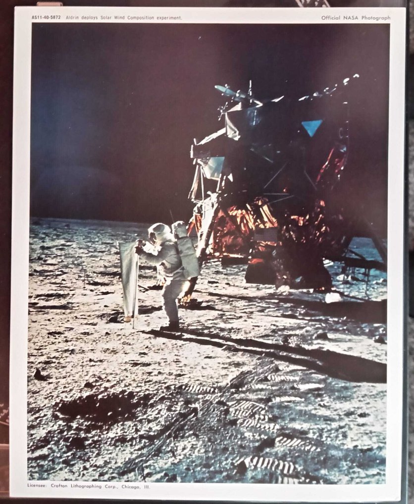 NASA - (7) x Vintage 1969 Apollo 11 moon landing lithographs #4.3