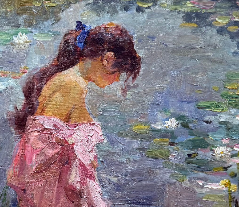 Vladimir Goussev (1957) - Jeune Baigneuse - Etang aux Nénuphars #4.3