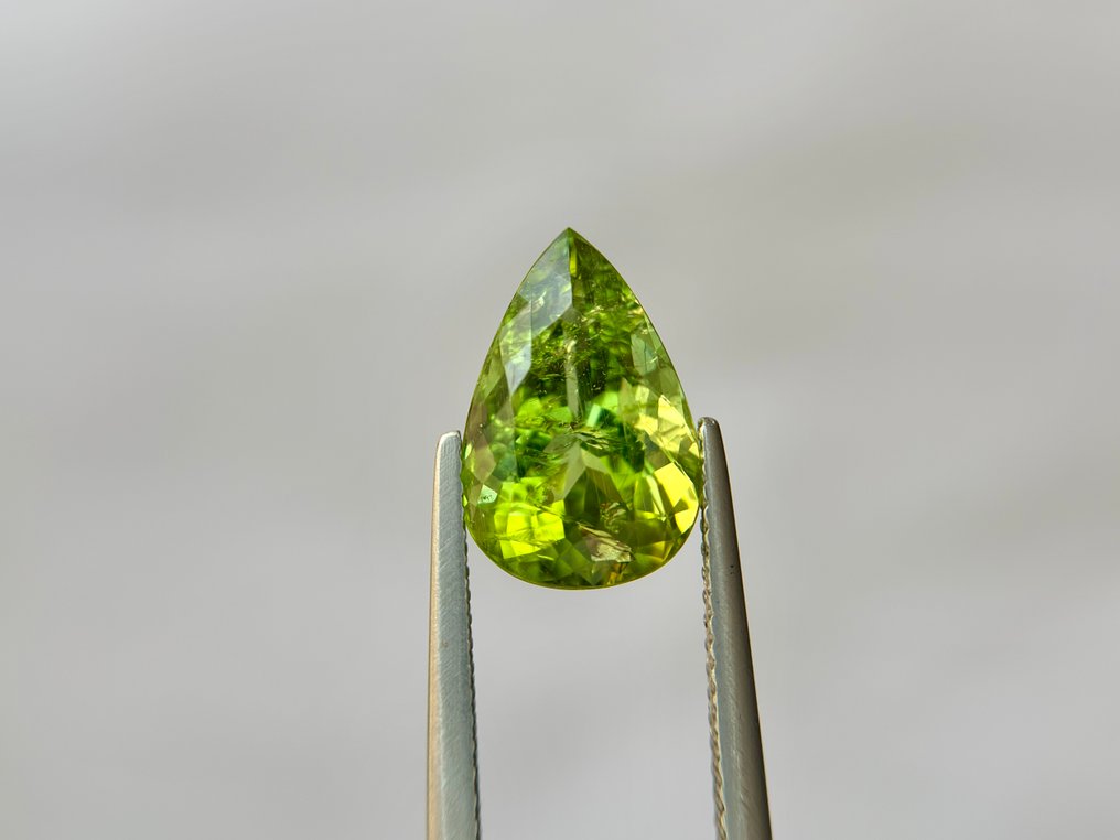 No Reserve Price - 1 pcs Green Tourmaline paraiba - 4.78 ct - Bellerophon Gemlab - B53262 #1.0