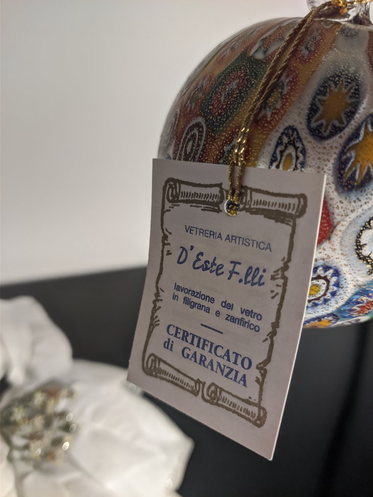 D'Este - Christmas tree ornament Vetreria F.lli D'este - Murrine Millefiori - Murano glass #4.3