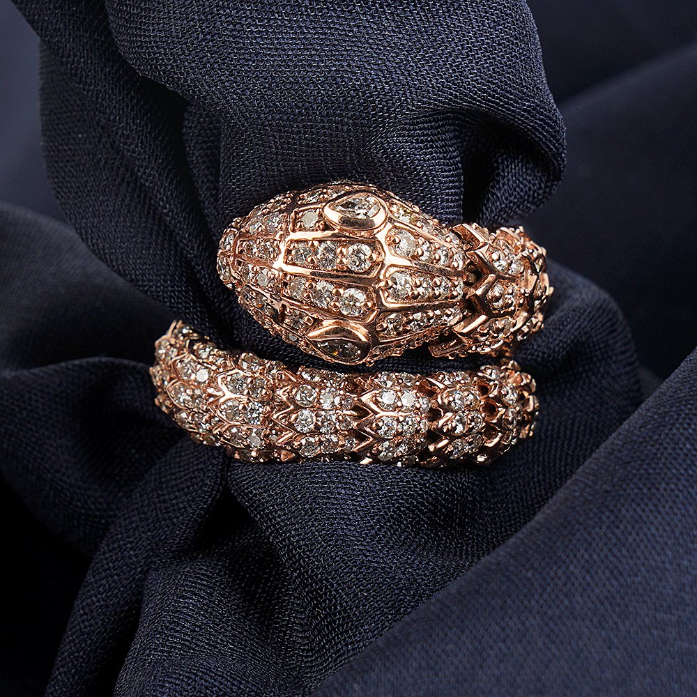 Δαχτυλίδι - 14 καράτια Ροζ χρυσό -  8.48ct. tw. Διαμάντι (Φυσικό) - Δαχτυλίδι με διαμάντι #3.2