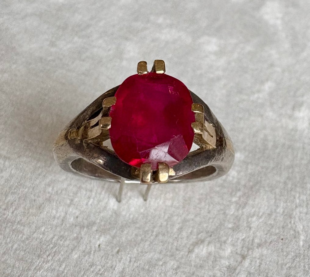 Ring - 19.2 kt. Yellow gold, Silver #3.2