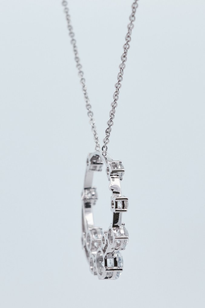 没有保留价 - 项链 - 14K包金 白金 - 1.97ct. tw. 钻石 (实验室培育) - 钻石 #2.1