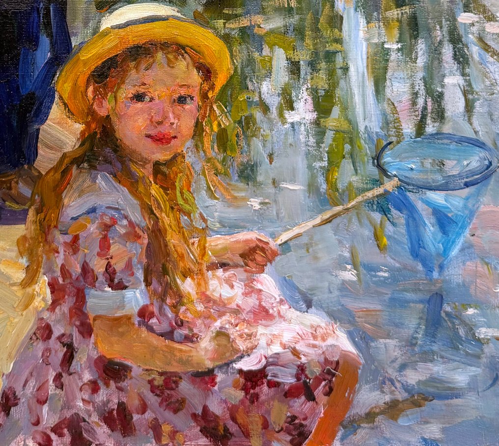 Vladimir Goussev (1957) - Deux Amis - Petits Pecheurs - La joie de l'été #4.3