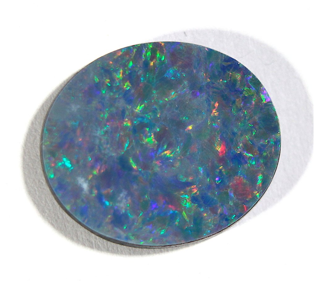 Free Shipping Ct. 3.40 Australian Doublet Opal Stone - Height: 14 mm - Width: 12 mm- 0.68 g #3.2
