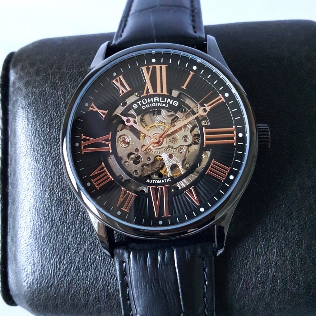 Stührling Original - Automatic - Skeleton - Black Gold - New - 没有保留价 - 男士 - 2025 #2.1