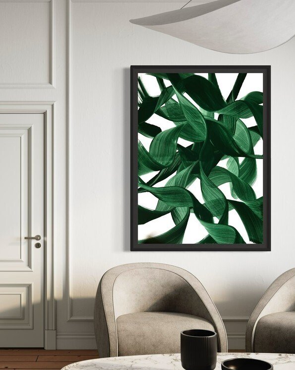 Anaïs LF - Élan naturel - N°8 - Green waves - Abstract art contemporary #2.1
