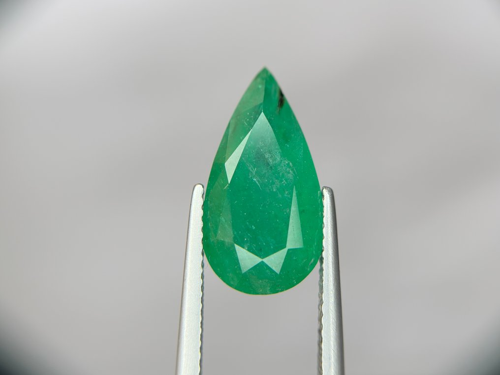 No Reserve Price - 1 pcs Green Emerald - 5.27 ct - Bellerophon Gemlab - COLOMBIA GREEN EMERALD #1.0
