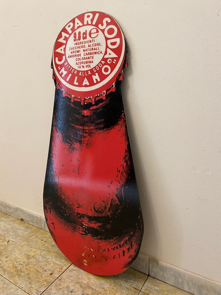 campari - Μπουκάλι Campari από σίδερο. - campari spa - Πλάκα - Σίδερο #4.3