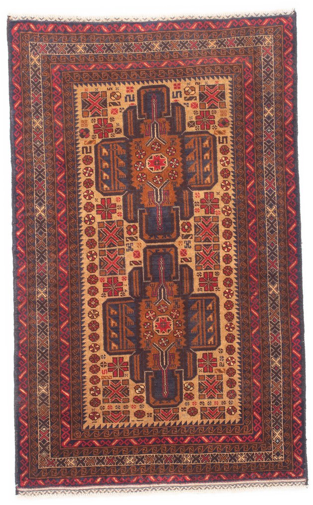 小地毯 - 139 cm - 86 cm - 俾路支阿富汗人 #1.0