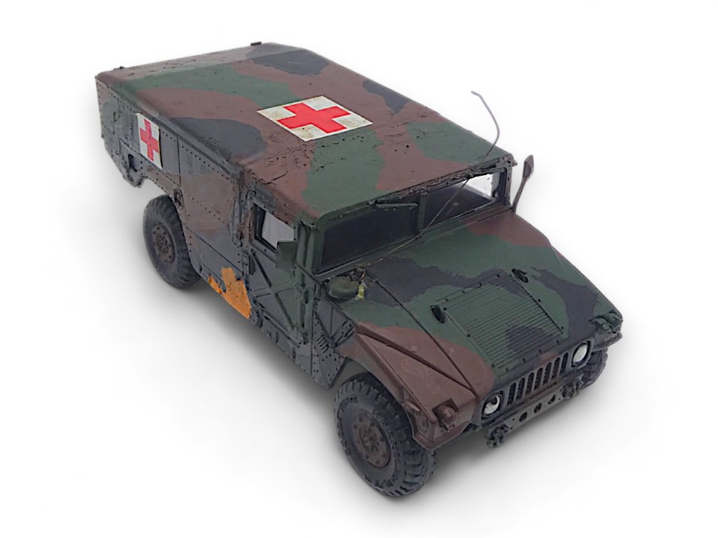 U.S. Army (USA) 1:35, 1:72 - 模型军用车辆 (7) - AN-TWQ-1 Avenger / M997 HMMWV / M1046 Humvee TOW / 1x Soldato con Motocicletta & 2x Cannoni - 第二次世界大战 - 系列:“THIS WE'LL DEFEND” #4.3