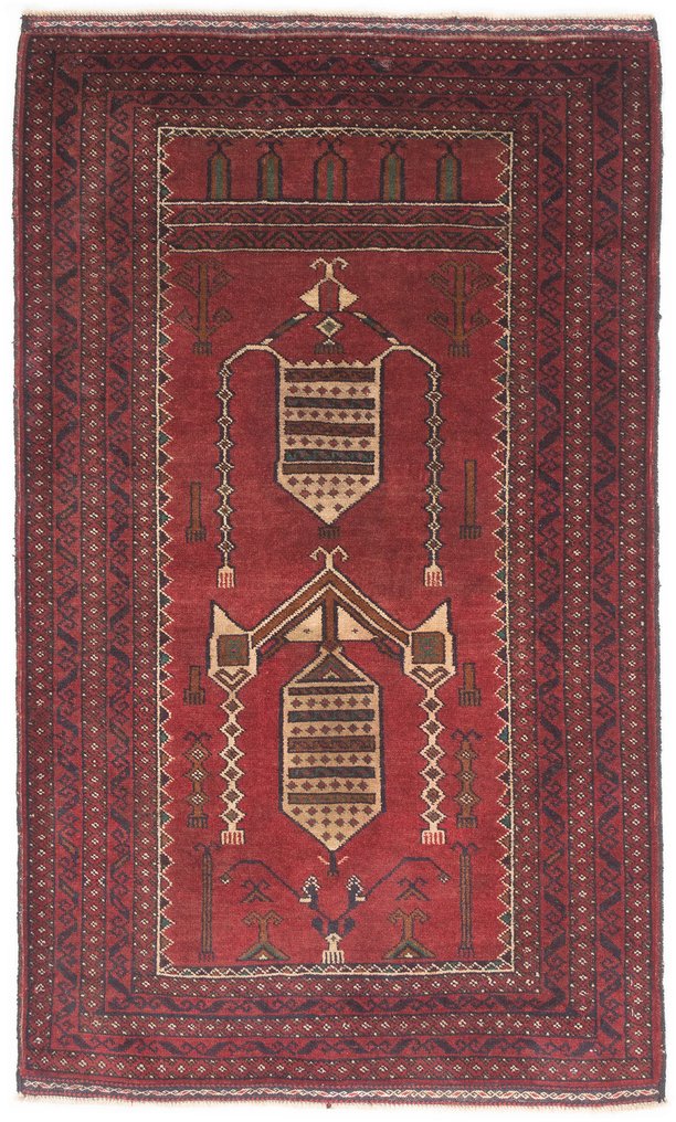 Teppe - 144 cm - 87 cm - Baluch Afghan #1.0